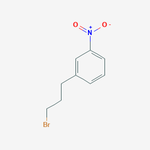 molecular formula C9H10BrNO2 B3247622 1-(3-Bromopropyl)-3-nitrobenzene CAS No. 1823-16-1