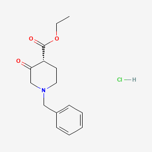 ethyl (4R)-1-benzyl-3-oxopiperidine-4-carboxylate hydrochloride