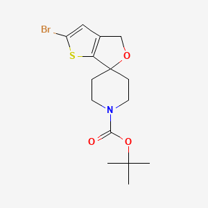 molecular formula C15H20BrNO3S B3247666 tert-Butyl 2'-bromo-4'H-spiro[piperidine-4,6'-thieno[2,3-c]furan]-1-carboxylate CAS No. 1823271-86-8