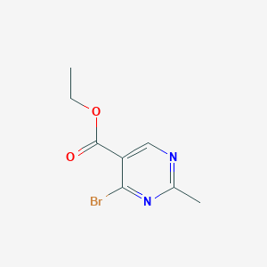 molecular formula C8H9BrN2O2 B3247712 Ethyl 4-bromo-2-methylpyrimidine-5-carboxylate CAS No. 1823496-03-2