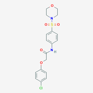molecular formula C18H19ClN2O5S B324774 2-(4-chlorophenoxy)-N-[4-(4-morpholinylsulfonyl)phenyl]acetamide 