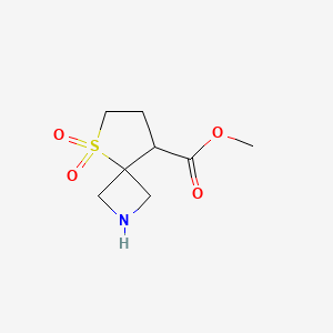molecular formula C8H13NO4S B3247783 Methyl 5-thia-2-azaspiro[3.4]octane-8-carboxylate 5,5-dioxide CAS No. 1823871-37-9