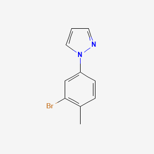 molecular formula C10H9BrN2 B3247803 1-(3-Bromo-4-methylphenyl)-1H-pyrazole CAS No. 1823931-54-9