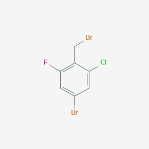 molecular formula C7H4Br2ClF B3247810 2-Fluoro-4-bromo-6-chlorobenzyl bromide CAS No. 1823959-60-9