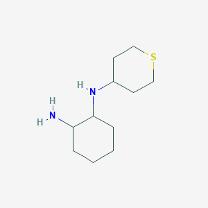 molecular formula C11H22N2S B3247888 1,2-Cyclohexanediamine, N1-(tetrahydro-2H-thiopyran-4-yl)- CAS No. 1824027-06-6