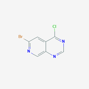 molecular formula C7H3BrClN3 B3247892 6-Bromo-4-chloropyrido[3,4-d]pyrimidine CAS No. 1824048-52-3
