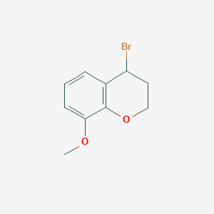 molecular formula C10H11BrO2 B3247903 2H-1-Benzopyran, 4-bromo-3,4-dihydro-8-methoxy- CAS No. 1824055-69-7