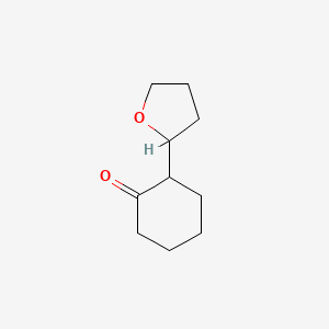 molecular formula C10H16O2 B3247935 2-Tetrahydrofuran-2-ylcyclohexanone CAS No. 1824341-63-0