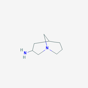 molecular formula C8H16N2 B3247937 1-氮杂双环[3.3.1]壬烷-3-胺 CAS No. 1824549-68-9