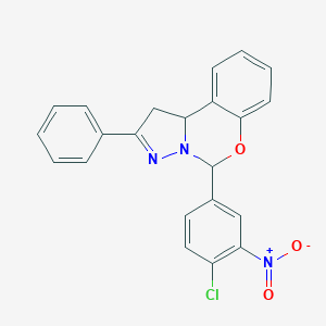 5-(4-Chloro-3-nitrophenyl)-2-phenyl-1,10b-dihydropyrazolo[1,5-c][1,3]benzoxazine