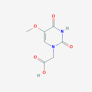 molecular formula C7H8N2O5 B3247940 2-(5-Methoxy-2,4-dioxopyrimidin-1-yl)acetic acid CAS No. 1824553-20-9