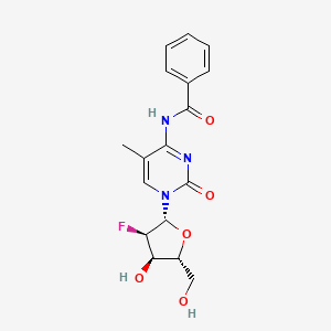 molecular formula C17H18FN3O5 B3247961 2'-Deoxy-2'-fluoro-N4-benzoyl-5-methylcytidine CAS No. 182495-81-4