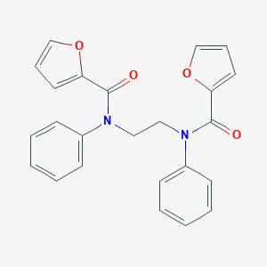molecular formula C24H20N2O4 B324798 N-[2-(2-furoylanilino)ethyl]-N-phenyl-2-furamide 