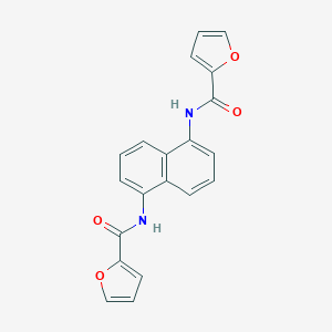 molecular formula C20H14N2O4 B324800 N-[5-(2-furoylamino)-1-naphthyl]-2-furamide 