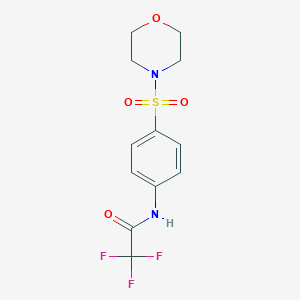 2,2,2-trifluoro-N-[4-(morpholin-4-ylsulfonyl)phenyl]acetamide