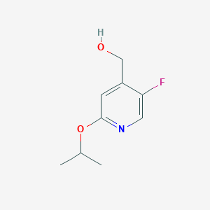 molecular formula C9H12FNO2 B3248017 (5-Fluoro-2-isopropoxypyridin-4-yl)methanol CAS No. 1826110-20-6