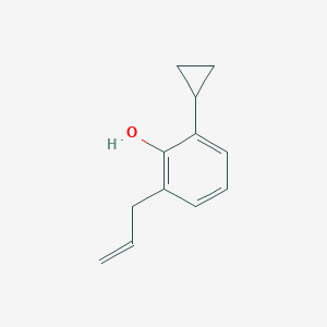 molecular formula C12H14O B3248059 2-Allyl-6-cyclopropylphenol CAS No. 182950-72-7