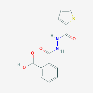 molecular formula C13H10N2O4S B324806 2-{[2-(2-Thienylcarbonyl)hydrazino]carbonyl}benzoic acid 
