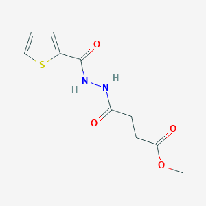 molecular formula C10H12N2O4S B324807 Methyl 4-oxo-4-[2-(2-thienylcarbonyl)hydrazino]butanoate 
