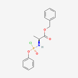 (2S)-Benzyl 2-((chloro(phenoxy)phosphoryl)amino)propanoate