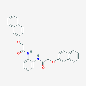 molecular formula C30H24N2O4 B324811 N,N'-1,2-phenylenebis[2-(2-naphthyloxy)acetamide] 