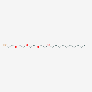 molecular formula C18H37BrO4 B3248127 3,6,9,12-Tetraoxadocosane, 1-bromo- CAS No. 183785-29-7