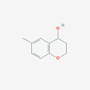 molecular formula C10H12O2 B3248134 2H-1-Benzopyran-4-ol, 3,4-dihydro-6-methyl- CAS No. 18385-73-4