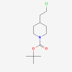 molecular formula C12H22ClNO2 B3248139 Tert-butyl 4-(2-chloroethyl)piperidine-1-carboxylate CAS No. 184042-53-3