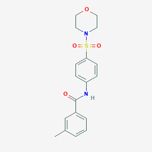 molecular formula C18H20N2O4S B324815 3-methyl-N-[4-(4-morpholinylsulfonyl)phenyl]benzamide 
