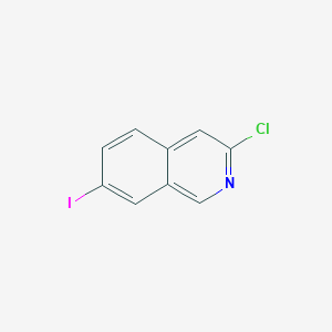 molecular formula C9H5ClIN B3248154 3-Chloro-7-iodoisoquinoline CAS No. 1841079-91-1