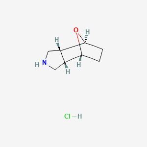molecular formula C8H14ClNO B3248160 rac-(1R,2S,6r,7S)-10-Oxa-4-azatricyclo[5.2.1.0~2,6~]decane hydrochloride CAS No. 1841081-28-4