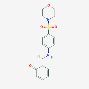 molecular formula C17H18N2O4S B324817 (6E)-6-[(4-morpholin-4-ylsulfonylanilino)methylidene]cyclohexa-2,4-dien-1-one 