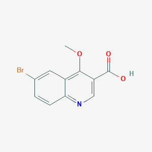 molecular formula C11H8BrNO3 B3248177 6-Bromo-4-methoxyquinoline-3-carboxylic acid CAS No. 1841096-88-5