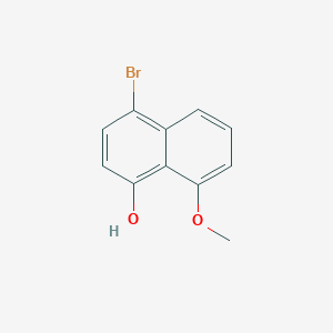 molecular formula C11H9BrO2 B3248184 4-Bromo-8-methoxynaphthalen-1-ol CAS No. 184221-86-1