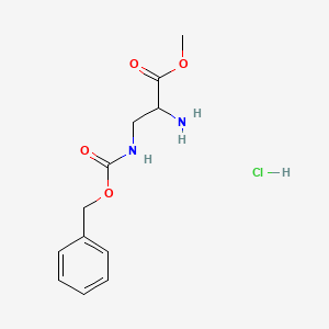 molecular formula C12H17ClN2O4 B3248216 3-(Cbz-amino)-DL-alanine methyl ester HCl CAS No. 184530-93-6