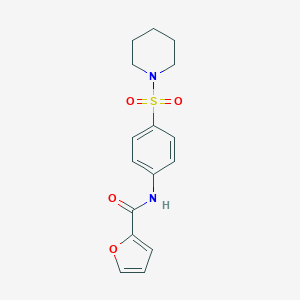 molecular formula C16H18N2O4S B324823 N-[4-(1-piperidinylsulfonyl)phenyl]-2-furamide 