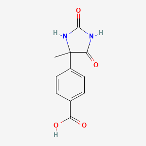 4-(4-Methyl-2,5-dioxoimidazolidin-4-yl)benzoic acid