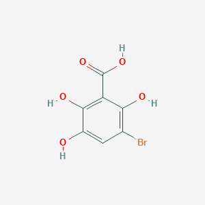 molecular formula C7H5BrO5 B3248256 3-Bromo-2,5,6-trihydroxybenzoic acid CAS No. 184921-47-9