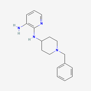 molecular formula C17H22N4 B3248265 N2-(1-benzylpiperidin-4-yl)pyridine-2,3-diamine CAS No. 185058-55-3