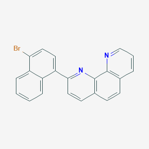 molecular formula C22H13BrN2 B3248279 2-(4-Bromo-naphthalen-1-yl)-[1,10]phenanthroline CAS No. 1853997-27-9