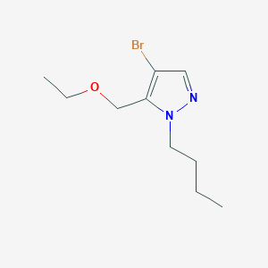 molecular formula C10H17BrN2O B3248333 4-bromo-1-butyl-5-(ethoxymethyl)-1H-pyrazole CAS No. 1856031-93-0