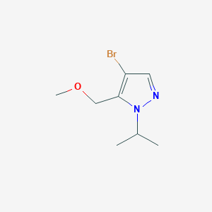 molecular formula C8H13BrN2O B3248361 4-bromo-1-isopropyl-5-(methoxymethyl)-1H-pyrazole CAS No. 1856088-55-5