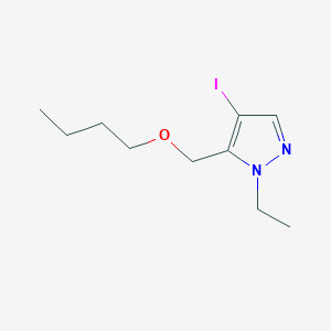 molecular formula C10H17IN2O B3248363 5-(butoxymethyl)-1-ethyl-4-iodo-1H-pyrazole CAS No. 1856099-27-8