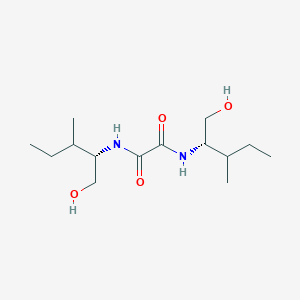 molecular formula C14H28N2O4 B324838 N~1~,N~2~-bis[1-(hydroxymethyl)-2-methylbutyl]ethanediamide 