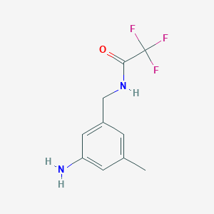 molecular formula C10H11F3N2O B3248432 N-[(3-amino-5-methylphenyl)methyl]-2,2,2-trifluoroacetamide CAS No. 1864058-30-9