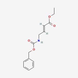 molecular formula C14H17NO4 B3248462 ethyl(2E)-4-[(benzyloxycarbonyl)amino]but-2-enoate CAS No. 1868138-83-3