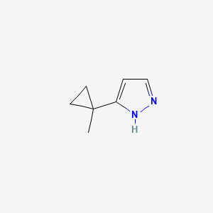molecular formula C7H10N2 B3248475 3-(1-methylcyclopropyl)-1H-pyrazole CAS No. 18712-28-2