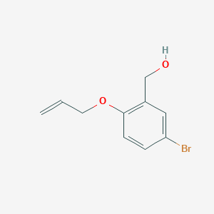 molecular formula C10H11BrO2 B3248484 [2-(Allyloxy)-5-bromophenyl]methanol CAS No. 187230-43-9