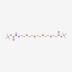 molecular formula C20H39NO9 B3248500 T-Boc-aminoxy-peg4-t-butyl ester CAS No. 1872433-64-1