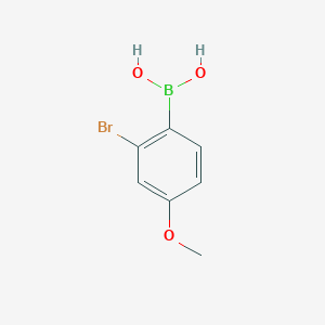 molecular formula C7H8BBrO3 B3248568 2-溴-4-甲氧苯硼酸 CAS No. 1879166-84-3